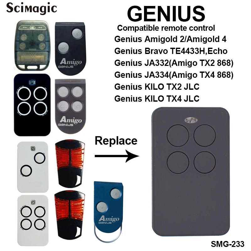 Buy GENIUS Garage Gate Door Remote GENIUS KILO TX4 868