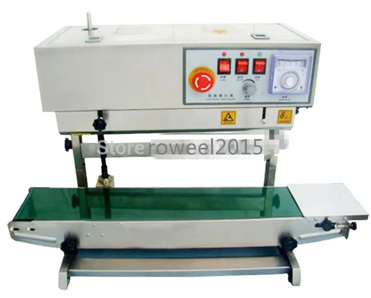 FR-770 Vertical Continuous film sealing machine plastic bag package band sealer vertical heating machine220V50Hz | Инструменты