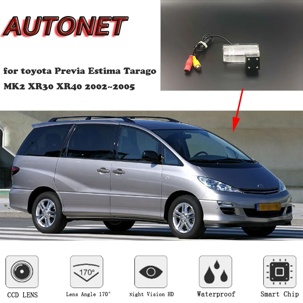 AUTONET HD камера заднего вида ночного видения для toyota Previa Estima Tarago MK2 XR30 XR40 2002~ 2005/камера номерного знака