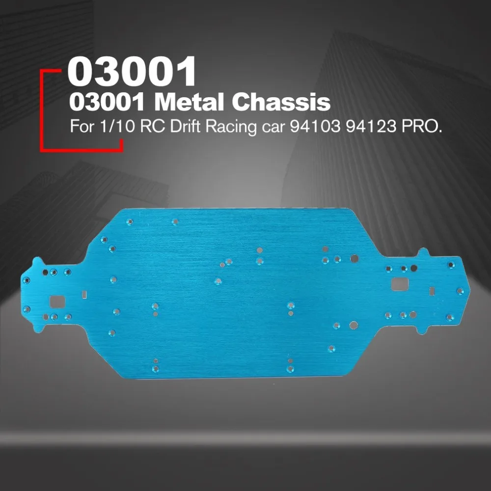 03001 Aluminum Alloy Metal Chassis 1/10 Upgrade Parts  For RC Drift Racing Car 94103 94123 PRO Accessories