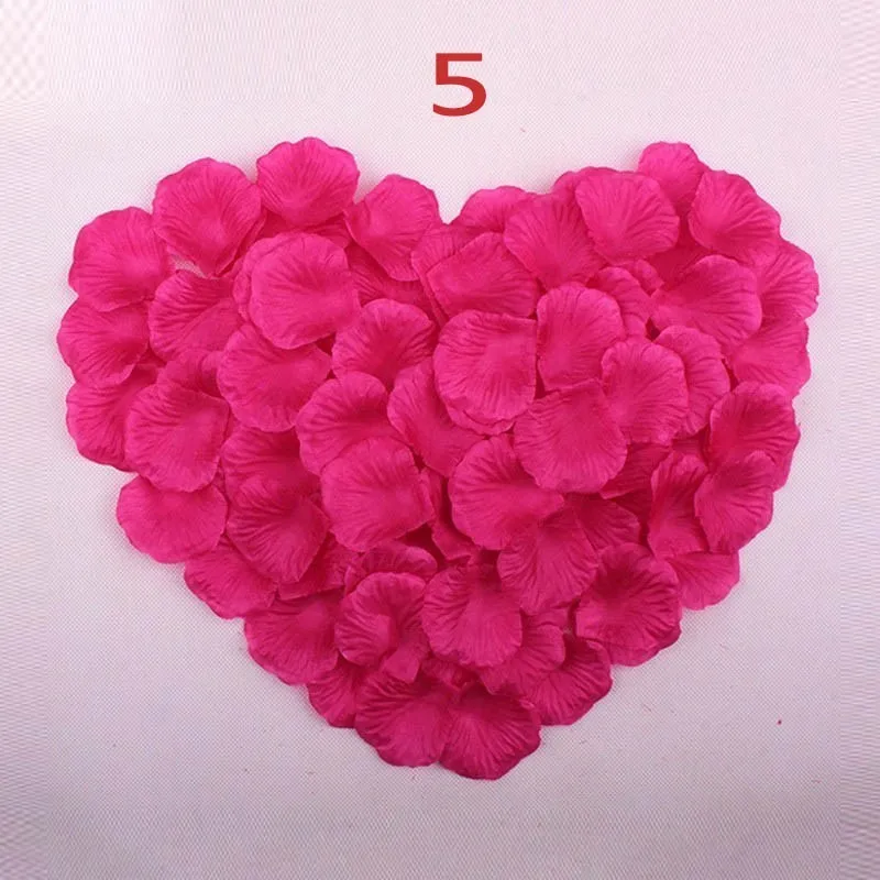 Rose Petals Wedding Accessories 1000 pieces / lot Cheap Petalas Artificiais Rose Petals Flowers Wedding Decoration Beautiful