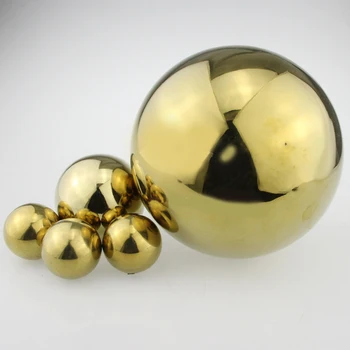

(2PCS/lot) HOLLOW Diameter 50mm Bright Titanium Gold color Stainless Steel Empty decoration metal ball Home props ball