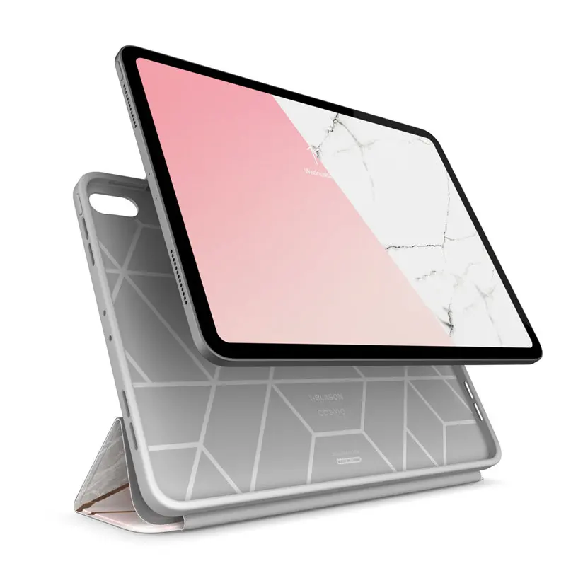 Для iPad Pro 12,9 чехол() i-Blason Cosmo полный корпус трехстворчатый мраморный Чехол-книжка с функцией автоматического сна/пробуждения и карандашом