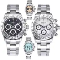 Men Quartz Watches 39mm PARNIS luxurious clock sapphire crystal deployment clasps full Chronograph quartz mens watch