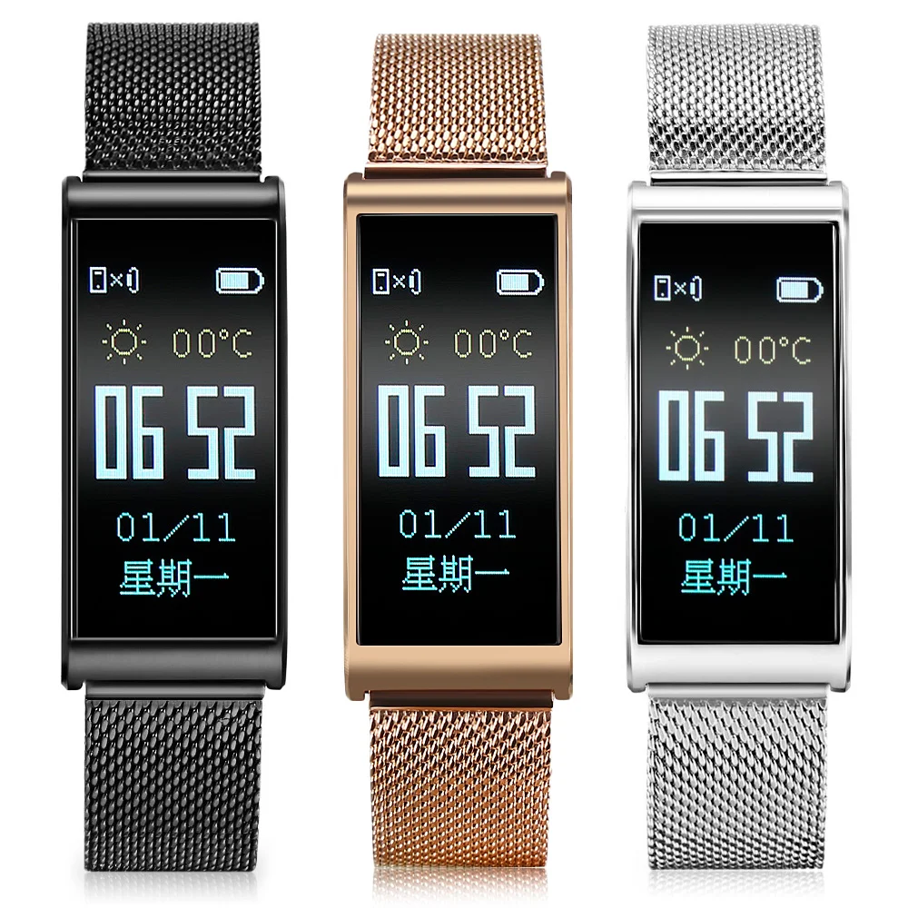 

OGV Smart Bracelet Waterproof X3 IP68 Heart Rate Monitor Wristband TFT IPS Color for Android IOSfor Android and Apple phones