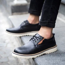WholePop Fashion Low Top Cow Leather Mens Tooling Shoes High Quality Genuine Leather Rubber Outsole Outdoor Men Casual Shoes
