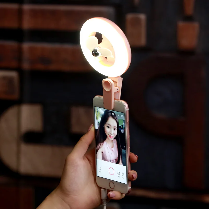 LED Lighting Phone Adapter Makeup For Live Broadcast Video Fill Light Usb Clip Mobile Beauty | Освещение