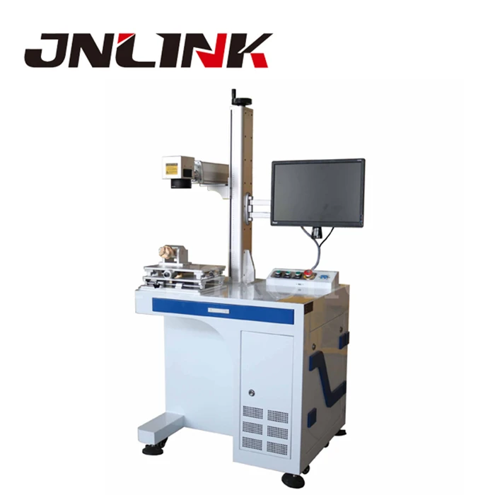 Buy Autofocus fiber laser marker machine price 20w 30w 50w with rotating system