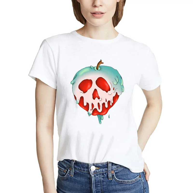 

Grimace Female Vintage Girl Poison Apple Graphic Women White T Shirt Camiseta Mujer Casual Short Sleeve Harajuku Aesthetic Tees