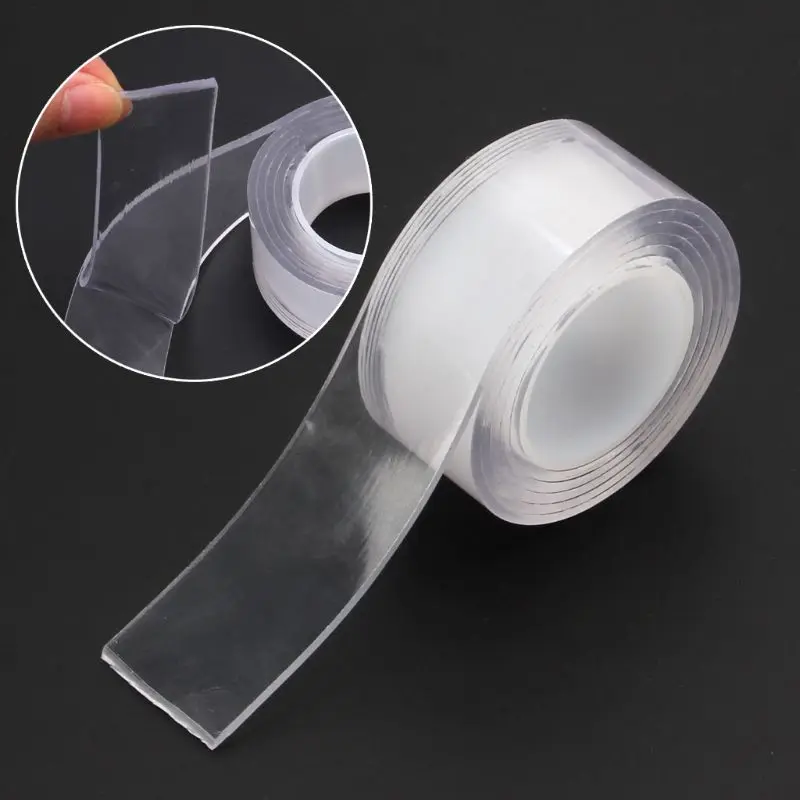 Reusable Adhesive Silicone Tape Universal Anti-slip Double-sided Wall  Stickers - Sealers - AliExpress