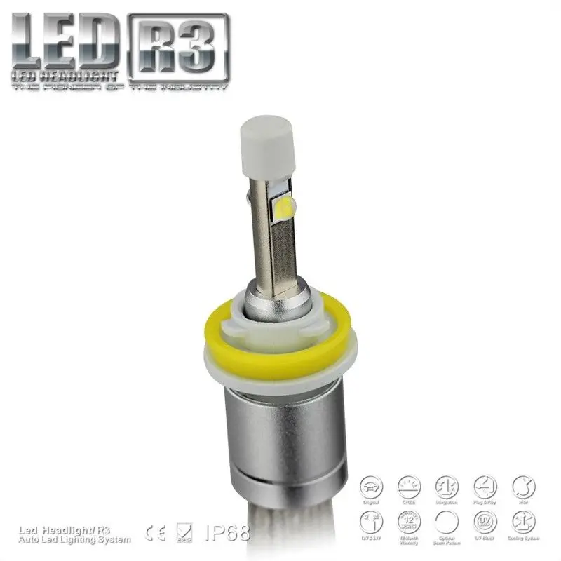 Светодиодный чип Cree xhp50 R3 H7 H1 H4 H11 80 Вт Ampoules светодиодный CanBus Anti Erreur H8 9005 9006 H10 6000 К