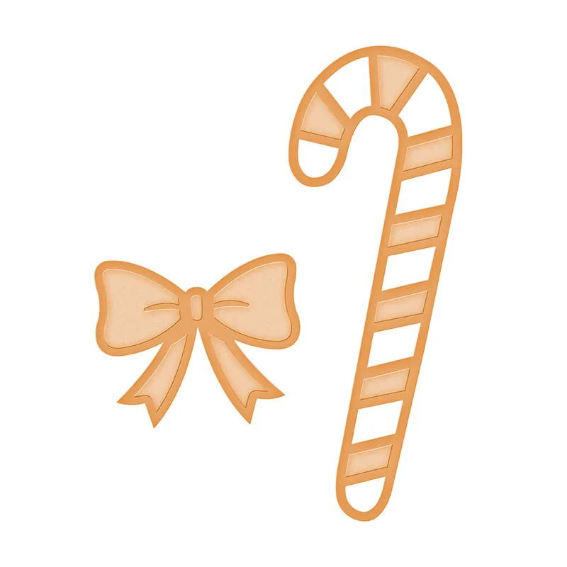 

YaMinSanNiO Lollipop Bow Metal Cutting Dies Scrapbooking Crutches Candy Die Cut for Card Making Embossing Craft Dies New 2019