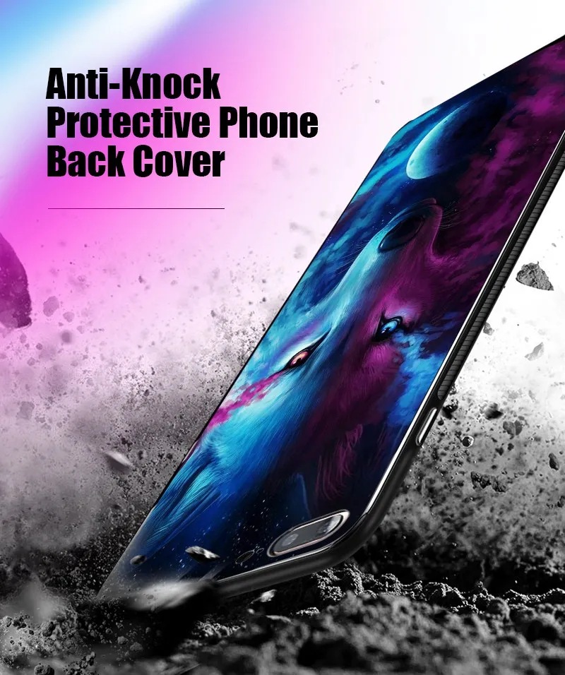 Hisomone 9H Tempered Glass Phone Case For Xiaomi Redmi 5 Plus Note 5 4X Animal Silicone Back Cover Case For Xiaomi Mi A1 8 5X
