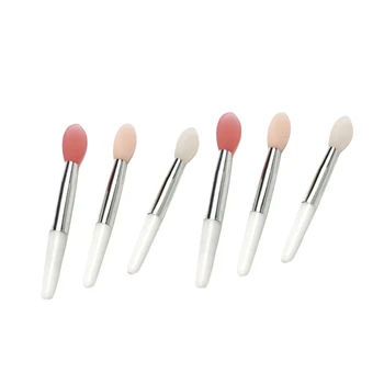 

6pcs Silica Lip Makeup Brushes lip gloss Applicator Disposable Lip brushes Cosmetic Eyelash Brush Make Up brushes Tools A2