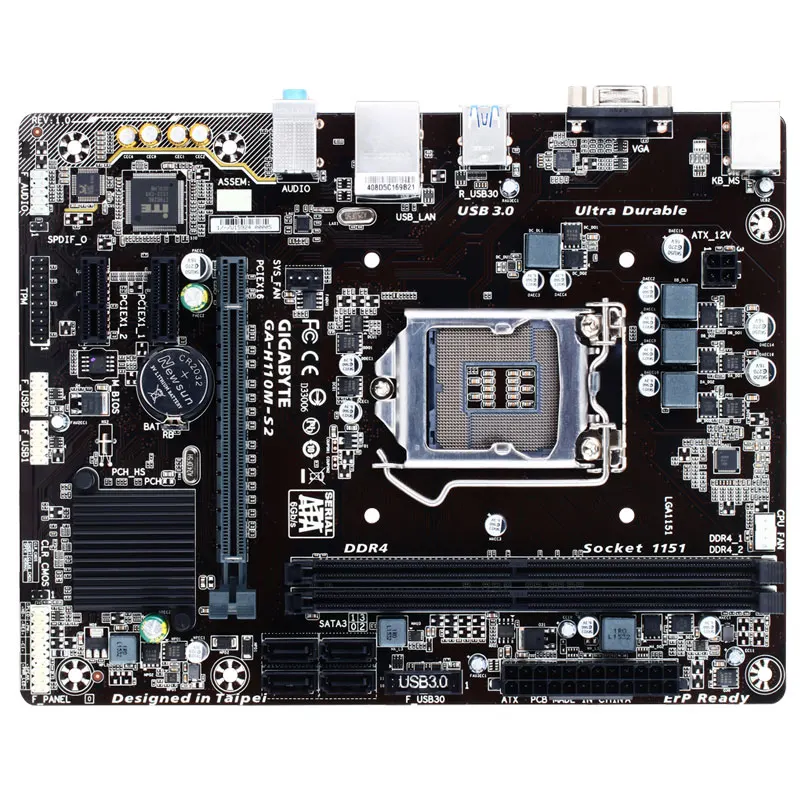 Полностью новая Материнская плата Gigabyte GA-H110M-S2 Socket LGA 1151