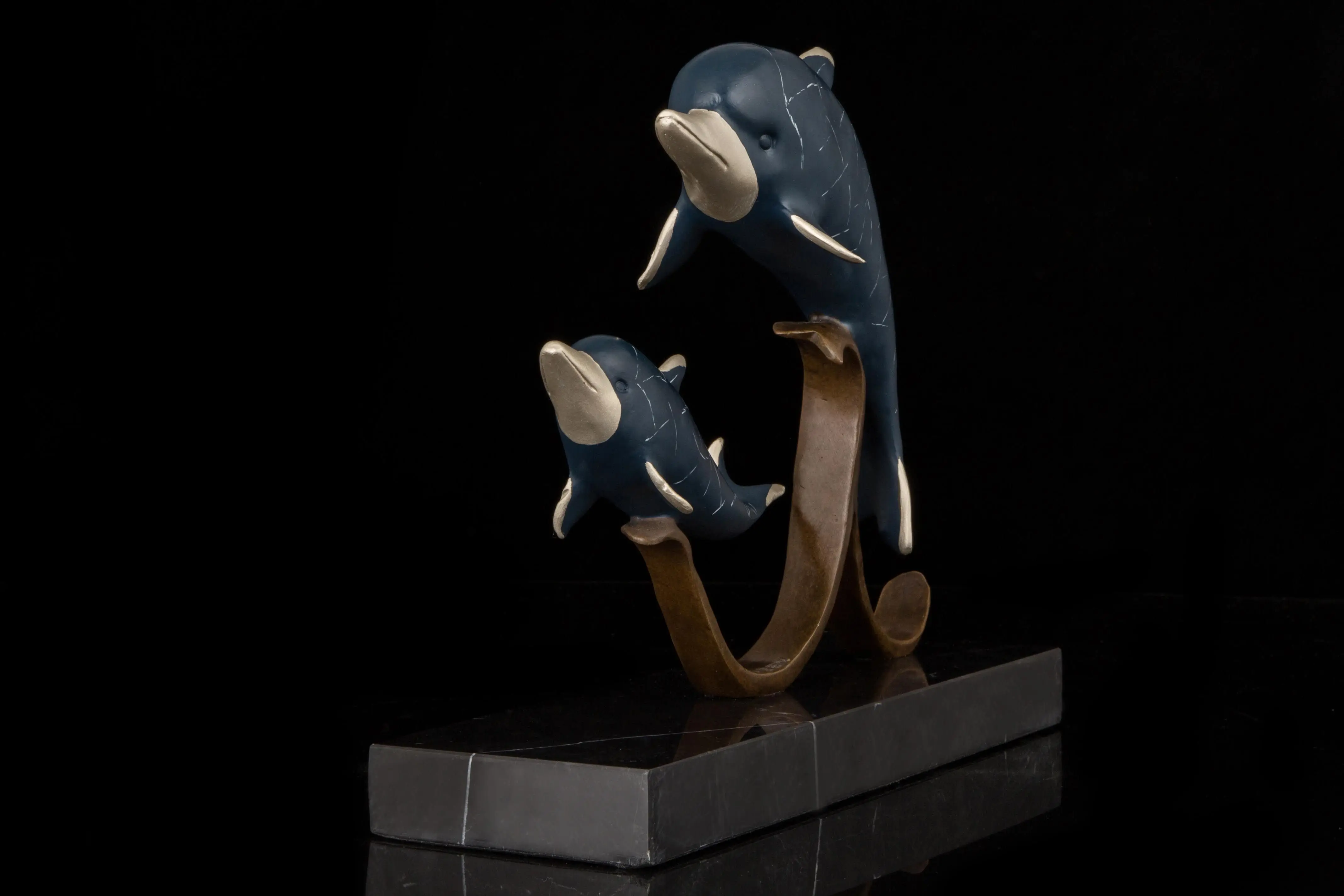 

Wo have copper art BRASS animal study children room decoration crafts Home Furnishing Hotel "dolphin