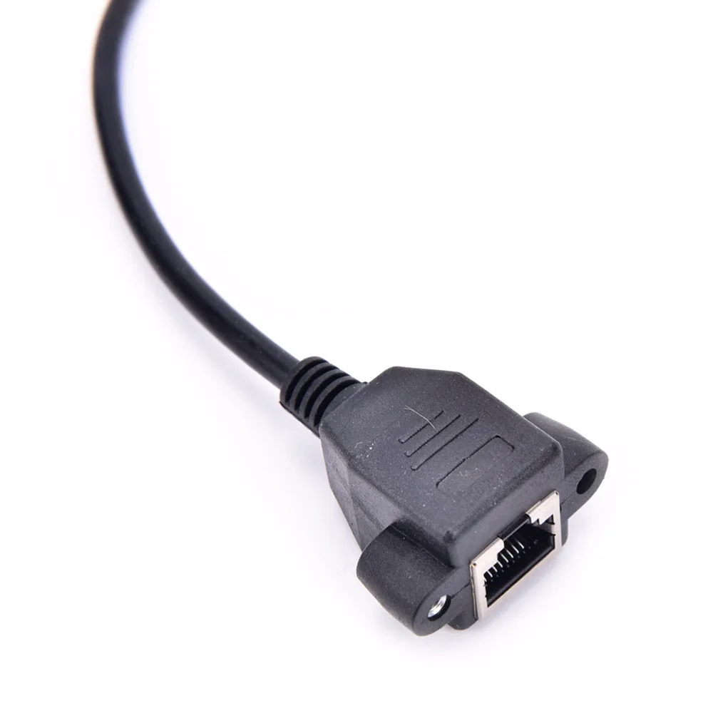 RJ45 мужского и женского пола винт Панель Ethernet LAN Сетевой Удлинительный кабель 1 шт.