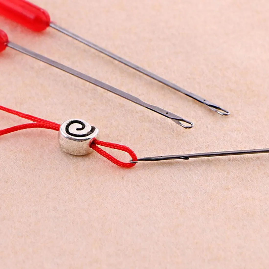 Portable Beading Needles Threading String Jewelry DIY Tool Jewelry