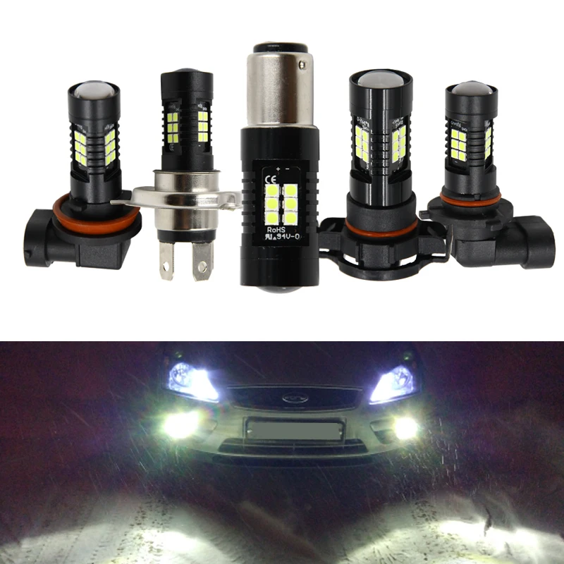 Светодиодные лампы BAY15D BA15S 2 шт. супер яркие CANBUS H8 H11 9006 PSX24W 5202 автомобильный