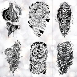 Bionic Mechanical Arm Gear Scorpion Temporary Tattoo Sticker Men Waterproof Tattoos Split Body Art Fashion Fake Black Tatoo Bionic Mechanical Arm Gear Scorpion Temporary Tattoo Sticker Men Waterproof Tattoos Split Body Art Fashion Fake Black Tatoo