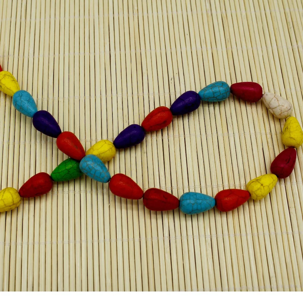 Бирюзовые бусинки Howlite разноцветные Heishi Rondelle|Бусины| |
