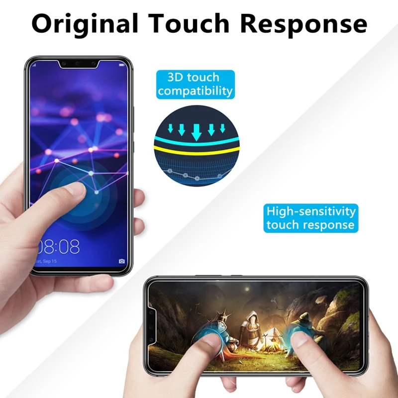 2.5D прозрачное стекло для экрана Huawei P30 P20pro Mate 20 P20 Lite Защитное Honor V20 8X 10Lite
