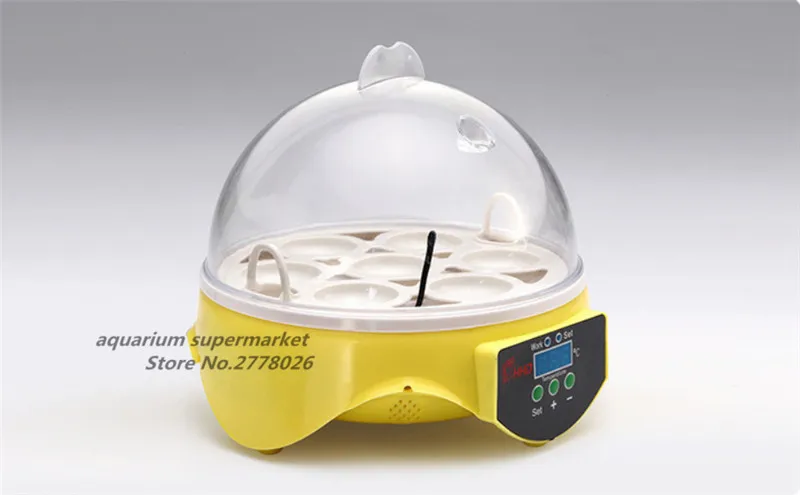 HONGYI 1 piece 7 eggs incubator automatic poultry chicken hatcher machine digital temperature control for duck bird pigeon egg | Дом и сад