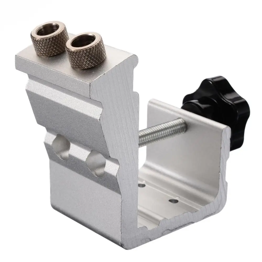 Portable Pocket Hole Jig Kit Angle Drill Guide Set Hole Puncher Locator Jig Drill Bit for Carpenter Woodworking Hardware Tools