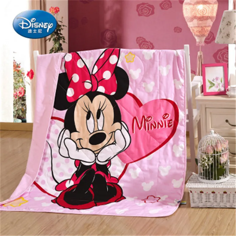 Летнее стеганое одеяло Disney Minnie Mickey mouse для детского сада кровати детское