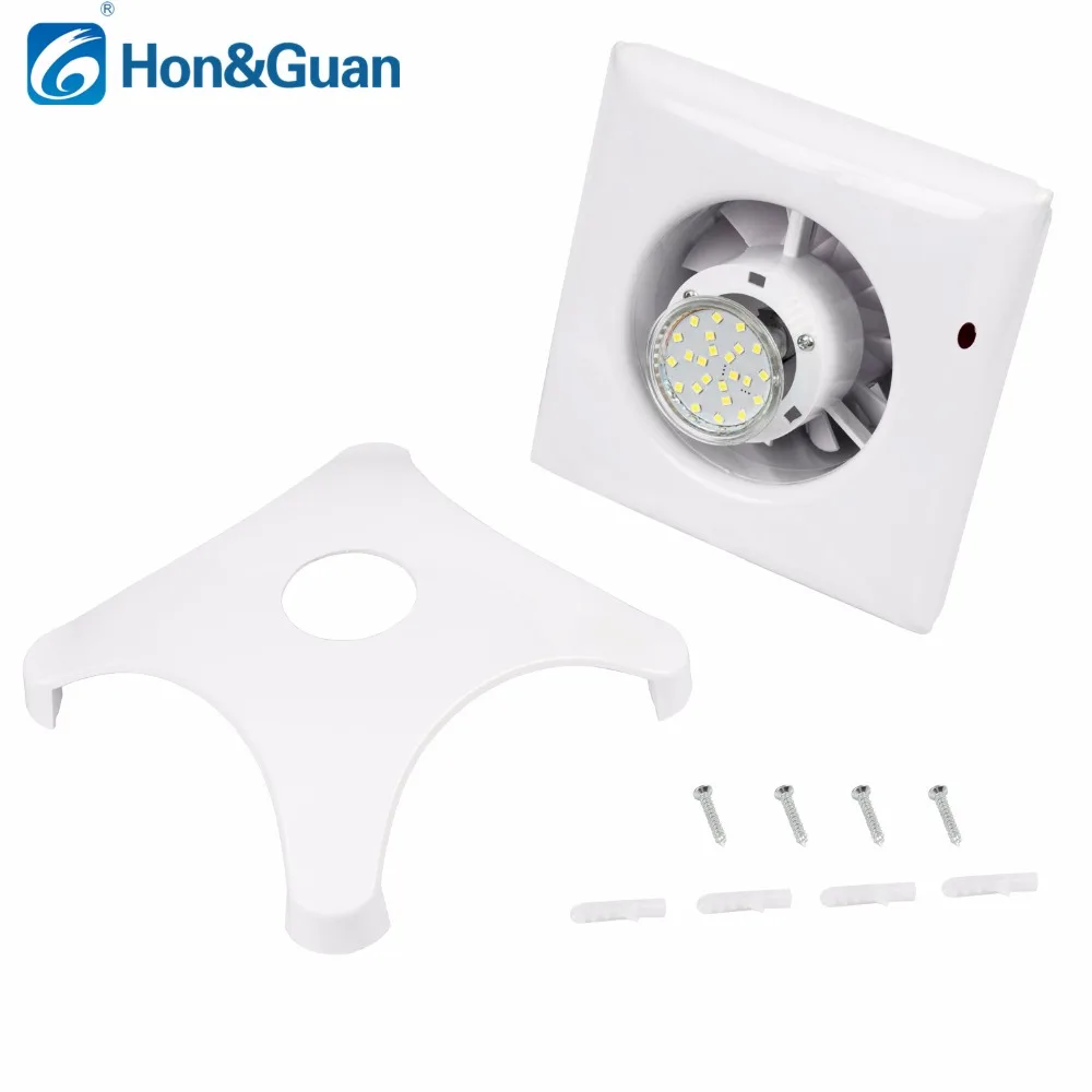4Inch Waterproof Ventilation Exhaust Fan Strong Power Exhaust Extrator Fan for Home Bathroom Kitchen With 5W Led Light 110V 220V 4Inch Waterproof Ventilation Exhaust Fan Strong Power Exhaust Extrator Fan for Home Bathroom Kitchen With 5W Led Light 110V 220V