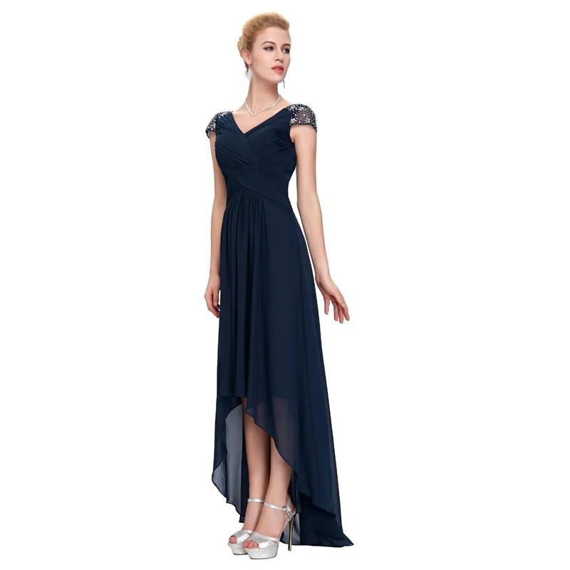 Longue Robes Mousseline Soirées Up Élégant De Soie Nouvelles cou Femmes Proms Parti V Gala Cérémonie Gratuating Diamants 71 Pour Marine Robe En Bleu 2018 Date qvCwER