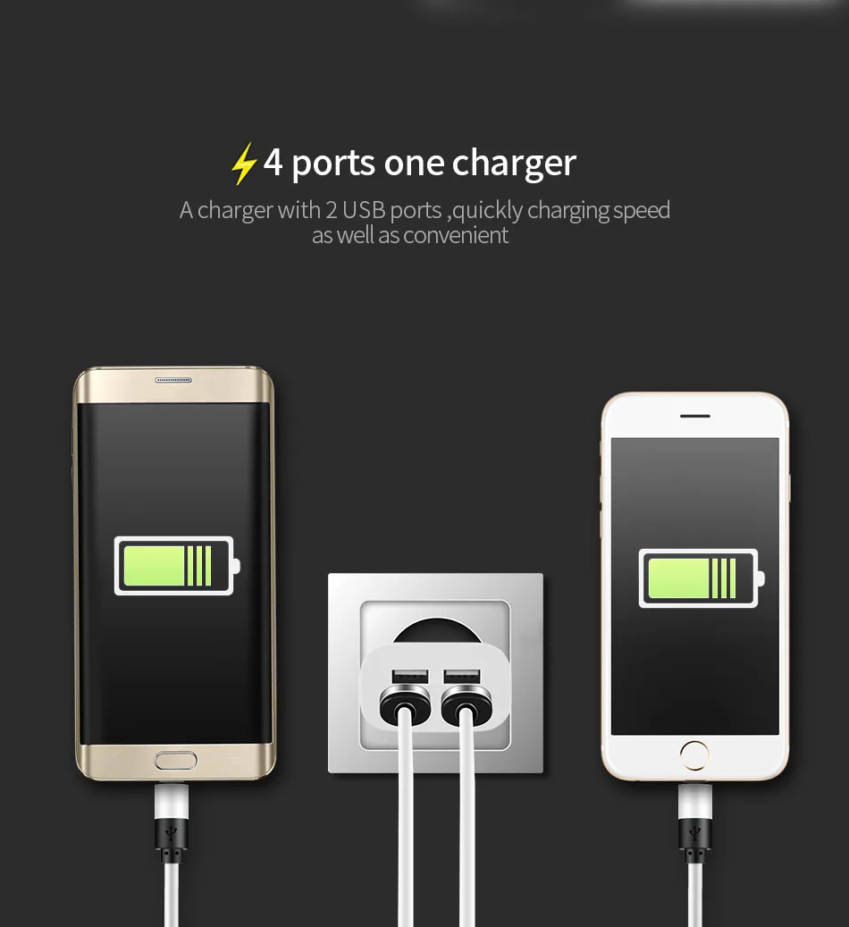 4-Порты USB Зарядное устройство EU(евро), быстрое Зарядное устройство для iPhone samsung huawei 5V 4A мобильного телефона, Универсальные наушники Быстрая зарядка светодиодный светильник настенный адаптер