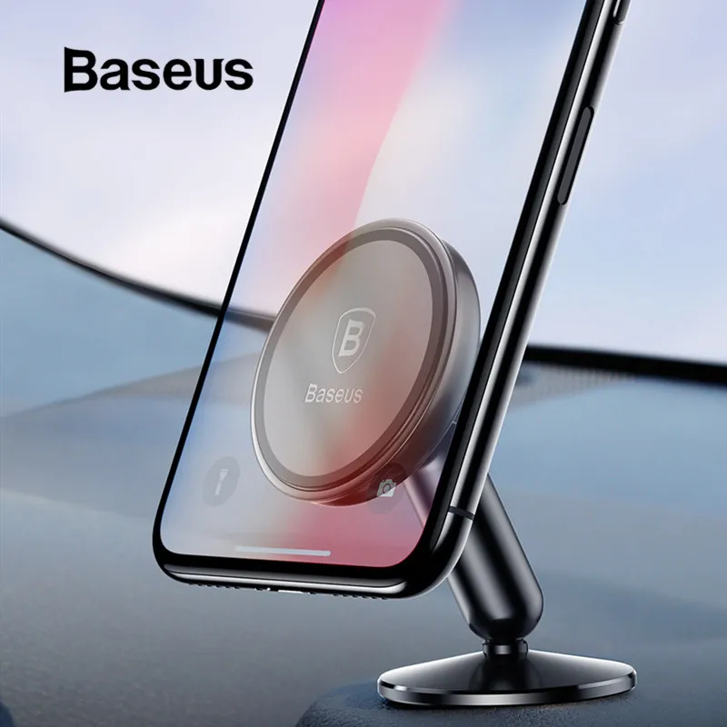 

Baseus Magnetic Car Phone Holder 360 Degree Rotaion Universal for iPhone 10 X XS Xiaomi Stand Mount Universal Smartphone Support