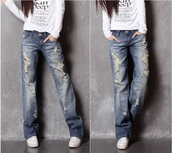 2019 new fashion women's jeans with ripped hole worn denim for female ladies casual long trousers pants blue plus oversized xxxl
2019 new fashion women's jeans with ripped hole worn denim for female ladies casual long trousers pants blue plus oversized xxxl
