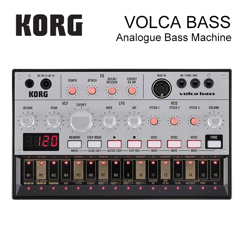 Аналоговая басовая машина Korg Volca|Детали и аксессуары для гитар| |