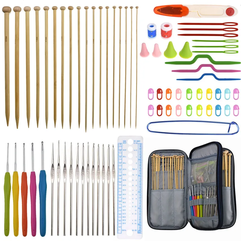 KOKNIT Knitting Needles Set Pratical 36pcs Straight Knitting Needles