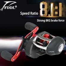 FDDL Рыболовные катушки Vissen baitcasing Reel 12+ 1bb 8,1: 1 муха литье влево/вправо рука Карп Снасти Carretilha Pesca Капля воды