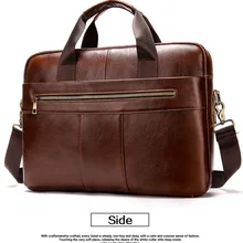 Мужская сумка из натуральной кожи, деловой портфель на одно плечо, сумка для ноутбука для мужчин, простой многофункциональный портфель, сумка 8523