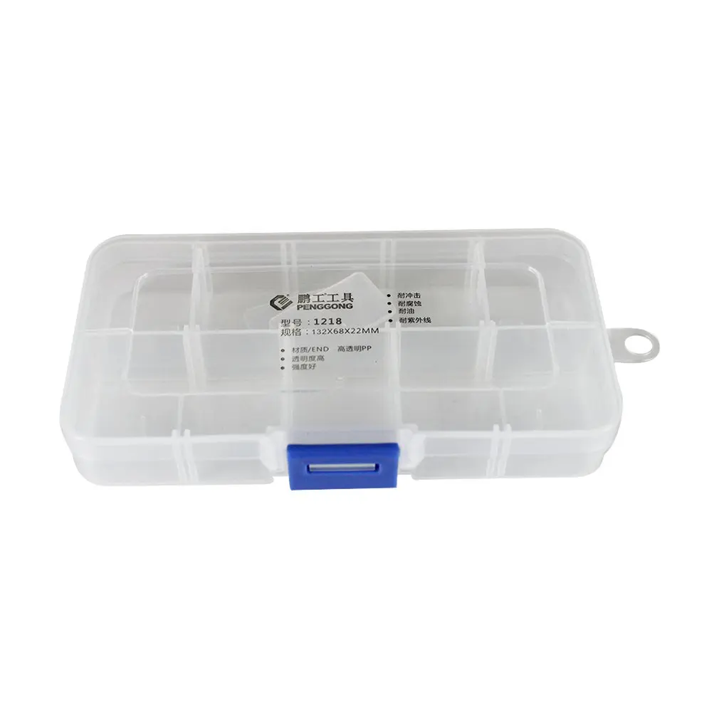 1218 Plastic Tool Box Transparent Toolbox Electronic Components Screw Storage Parts Boxes | Инструменты