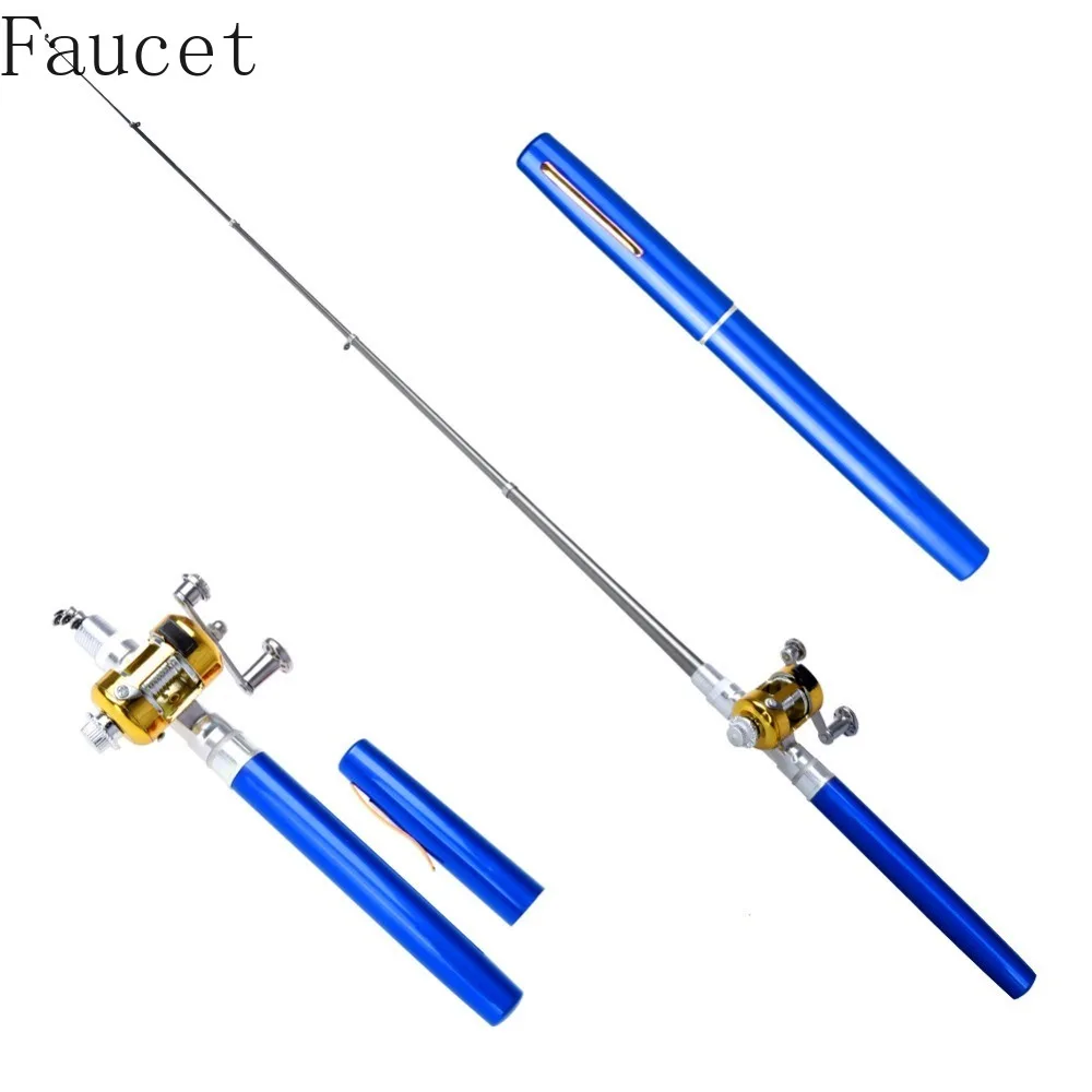 

Balight Portable Pocket Telescopic Mini Fishing Pole Pen Shape Folded Fishing Rods With Reel Wheel Fishing Rod Pen