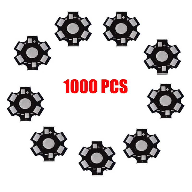 1000PCS 1W 3W LED Heat Sink Aluminum Base Plate PCB Board Substrate 20mm DIY Parts for Flashlight Bulb Spotlight | Лампы и освещение
