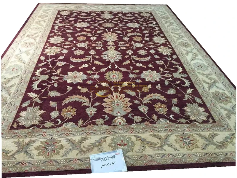 Один экспорт турецкие ковры ручной работы OUSHAK Ozarks ковер из чистой шерстяной XD3-34 10X14gc158zieyg14