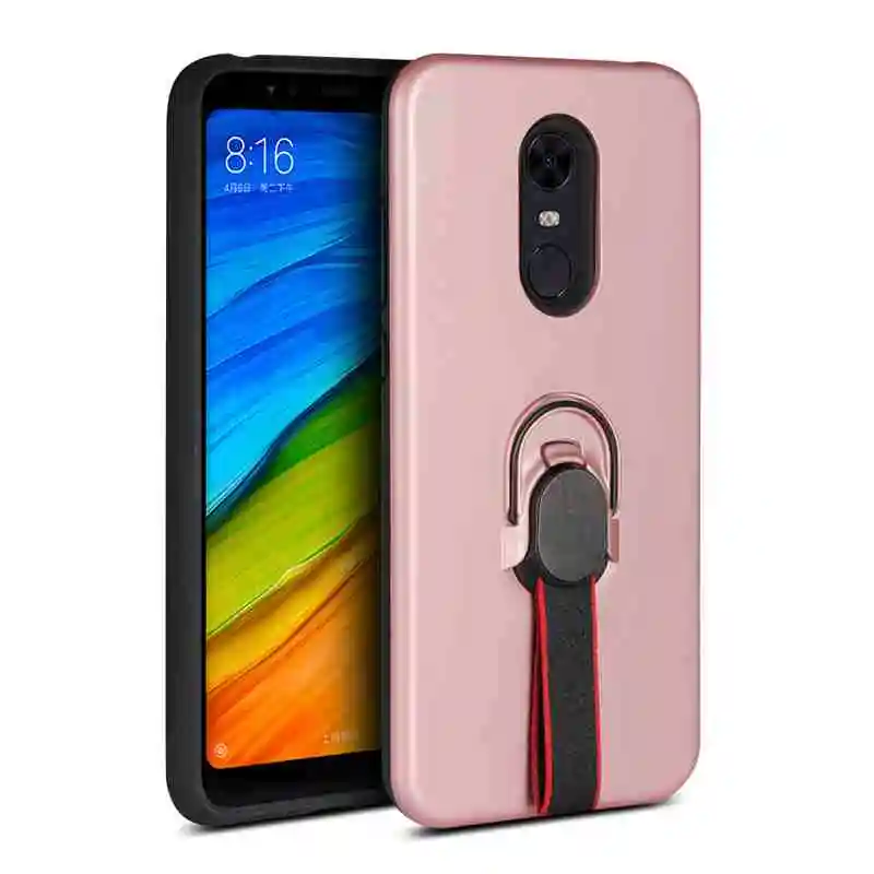 Rose gold Для XIAOMI redmi 5 плюс Чехол для телефона металлический держатель телефона для машины Обложка для роскошных мягкий силиконовый ударопрочный чехол для redmi 5 плюс - Цвет: Rose gold
