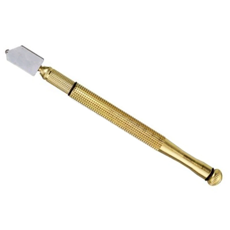 1pcs Antislip Metal Handle Carbide Wheel Blade Oil Filled Glass Cutter Cutting Tool Hand  tools