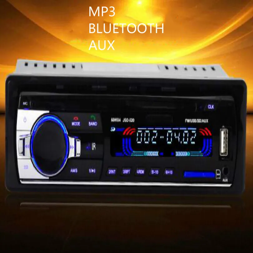 Бесплатная доставка многофункциональный автомобильный радиоприемник 12 В bluetooth