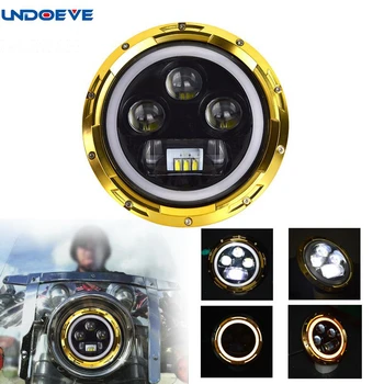 

Undoeve 1pcs 60w 7inch Round Motorcycle Headlight, 6500k Hi-Lo Beam LED Headlight for motorcycles 2006-2010 FLHTCUSE