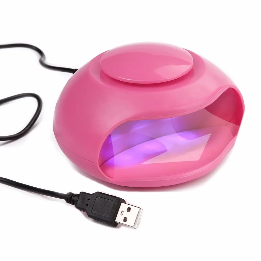 MAKARTT Portable Mini USB Air Fan Nail Dryer LED Lamp Good for Regular