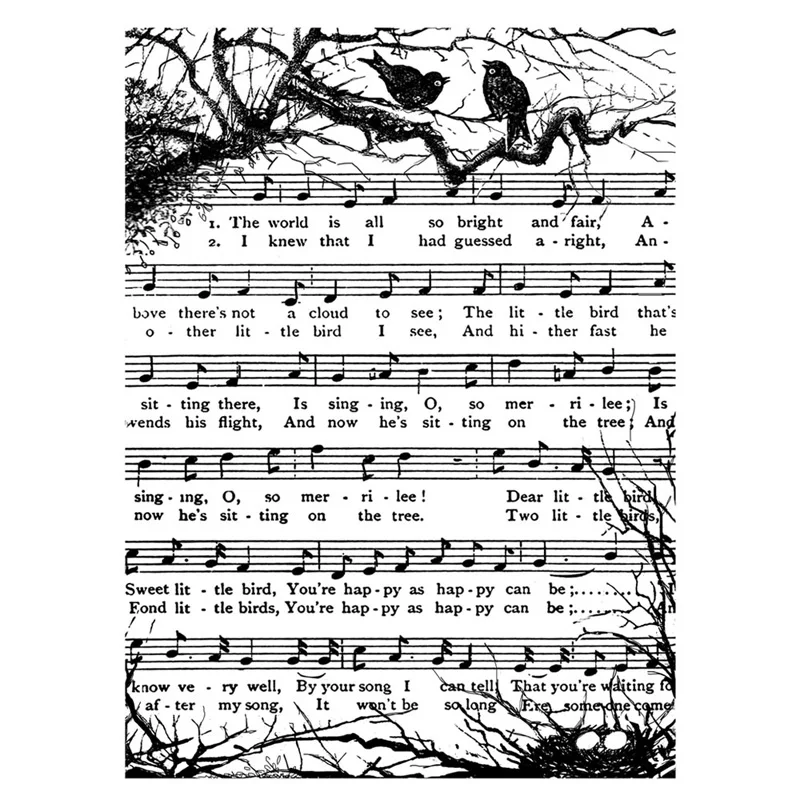 

KLJUYP Note Background Clear Stamps Scrapbook Paper Craft Clear stamp scrapbooking 05151