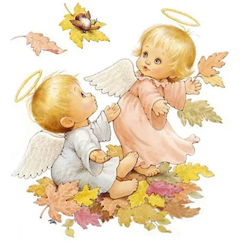 

Cross Stitch Kit DIY Diamond Embroidery Angel baby Full Square/round Diamond Painting Mosaic Home Decor