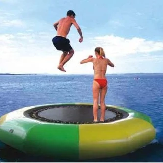 

Free Shipping Dia 2m Inflatable Water Trampoline Inflatable Trampoline Water Jumping Bed Jumping Trampoline Come Free a Pump
